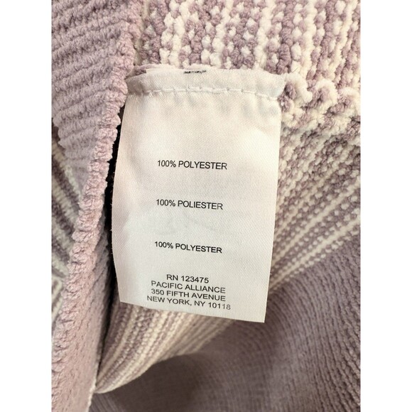 Jones ny striped super soft chunky sweater lavender purple white medium - Picture 12 of 12